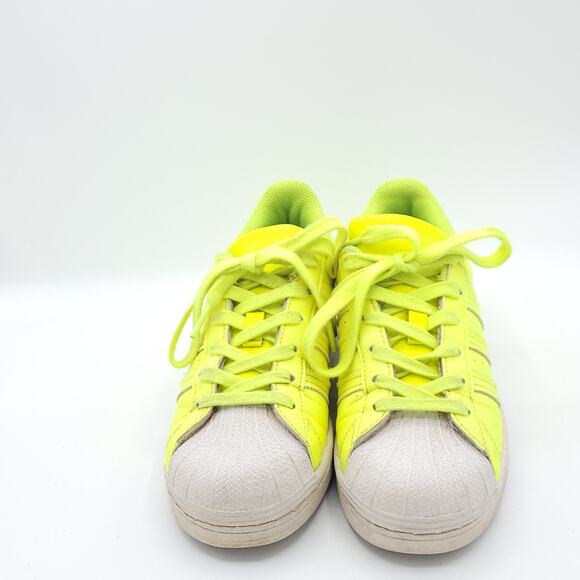 Adidas Superstar Semi Frozen Yellow Neon men's size 5 - Picture 7 of 9